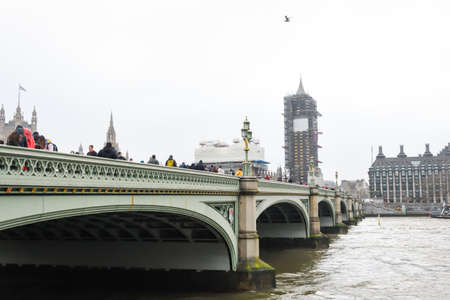 London, United Kingdom, 24th of January 2020: Big Ben's renovation, restoration in progressのeditorial素材