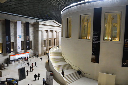 London, United Kingdom, 25th of January 2020: British Museum in London