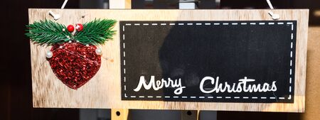 Christmas ornaments in the marketの写真素材