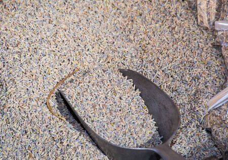 Condiments stall, many types for saleの写真素材