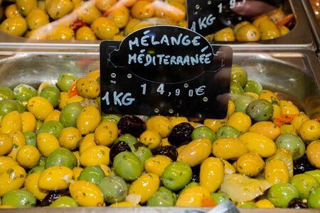 Fresh produce for sale at the marketの写真素材