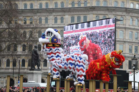 London, United Kingdom, 25th of January 2020: Chinese New Year is the Chinese festival that celebrates the beginning of a new year on the traditional Chinese calendar.のeditorial素材