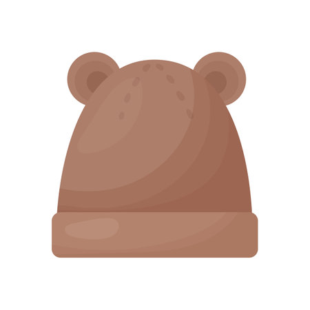 Winter children knitted hatのイラスト素材