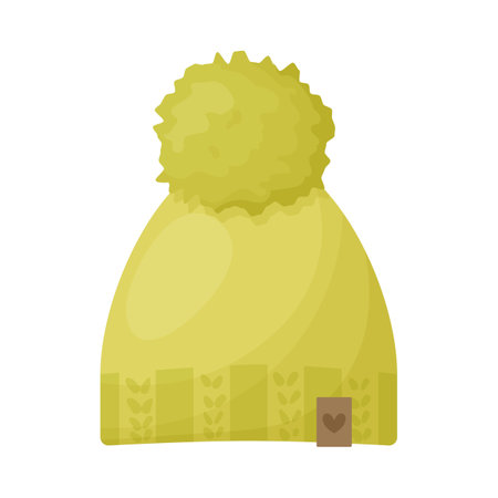 Winter children knitted hatのイラスト素材