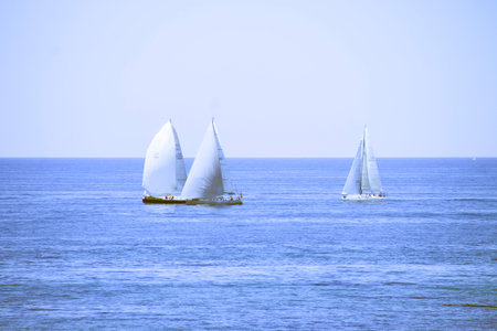 Sailing race in Santa Marinella, Lazio, Italy