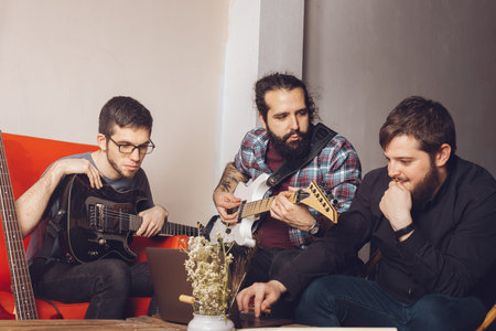production with musicians composing