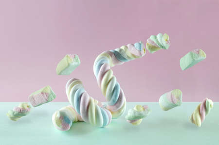 marshmallows jumpingの写真素材
