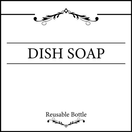 dish soap labelのイラスト素材