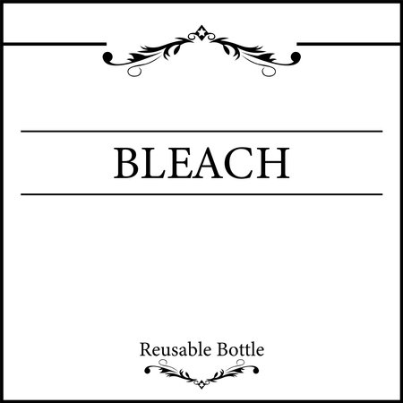Label bleachのイラスト素材