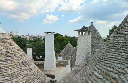 chimneys of trulliの写真素材
