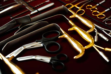 Group of surgical instrumentsの写真素材