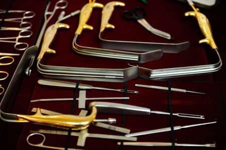 Group of surgical instrumentsの写真素材