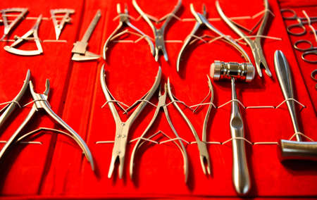 Group of surgical instrumentsの写真素材