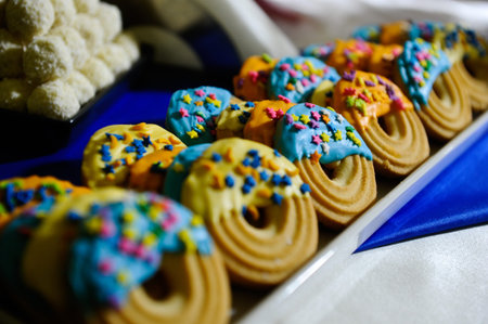 Sweets corner to a kids partyの写真素材