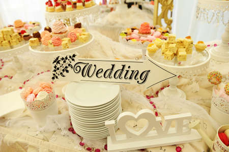 Wedding candy barの写真素材