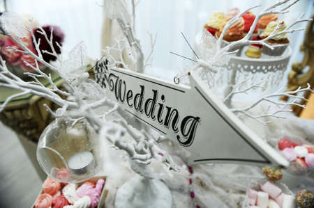 Wedding candy barの写真素材