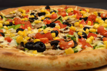 Traditional Italian Cuisine - Vegetarian Pizzaの写真素材