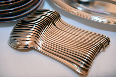 Set of stainless spoons