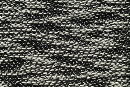 Black and white texture of a knitted textile