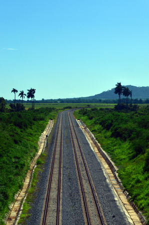 Rail in cubaの写真素材