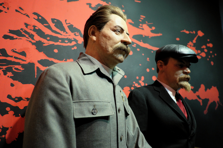 Prague, Czech Republic - January 31: Visit to the wax museum on January 31, 2016 in Prague, Czech Republic.のeditorial素材