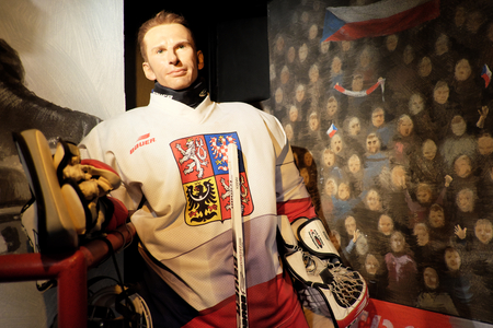 Prague, Czech Republic - January 31: Visit to the wax museum on January 31, 2016 in Prague, Czech Republic.のeditorial素材