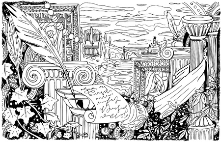 arts backgroundのイラスト素材