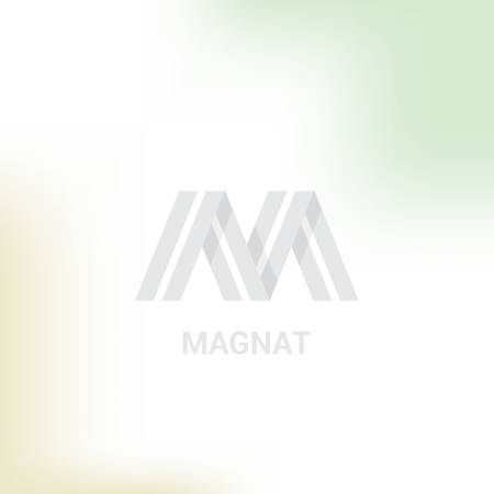 The letter W vector logo in a modern flat style.のイラスト素材