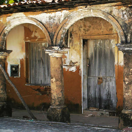 old house ruins themの写真素材