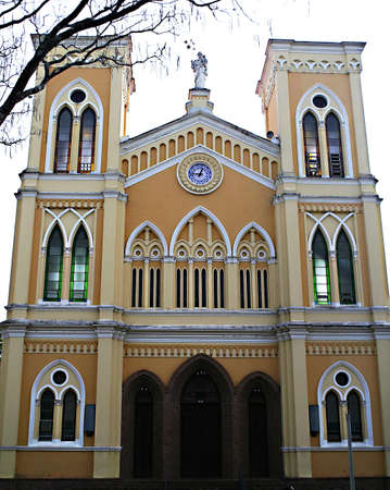 Facade of churchの写真素材