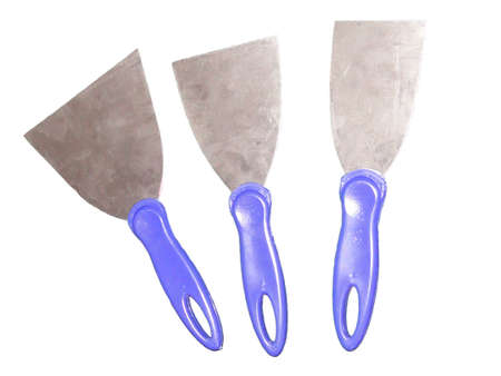 Spatulas in white backgroundの写真素材