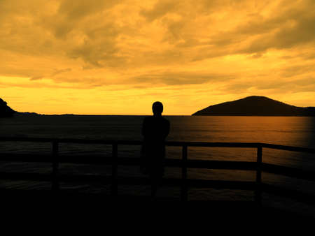 Night landscape in Brazilの写真素材