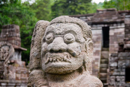 Candi Sukuh or Fertility temple, Central Java, Indonesiaの写真素材