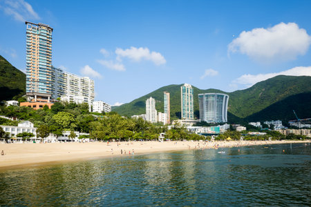 Skyline of Repulse Bay in Hong Kong, Chinaのeditorial素材