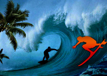 Surfの写真素材