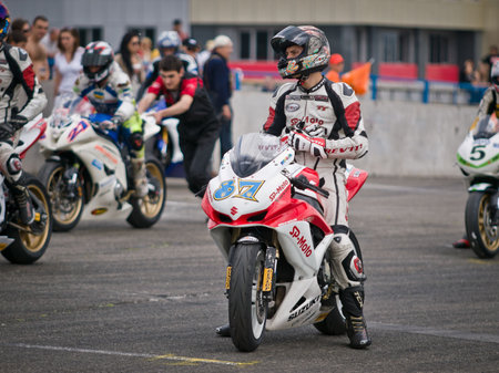 KIEV, UA - MAY 29: First Race of Ukrainian Superbike and Superstock Championship on Chaika...