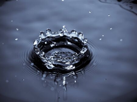 water splash like a crownの写真素材