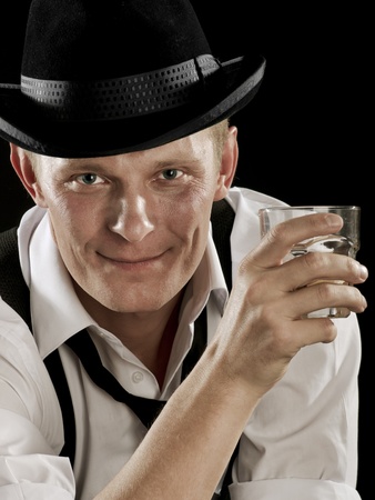 Portrait of smiling handsome manの写真素材