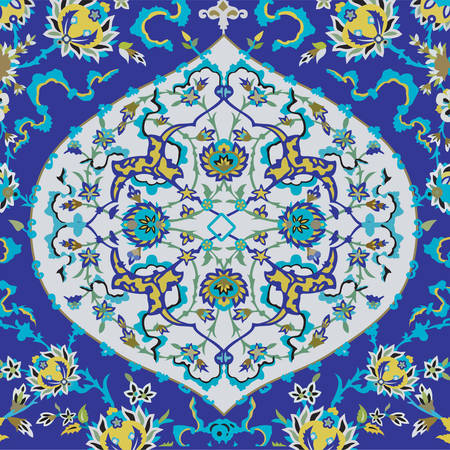 Artistic full color flower seamless pattern vectorのイラスト素材