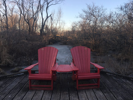 Crisp Canadian morningの写真素材