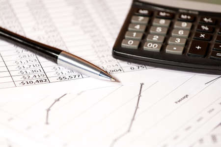 Abstract of business expenses.の写真素材