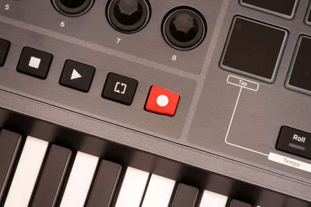 Sound recording button.の写真素材