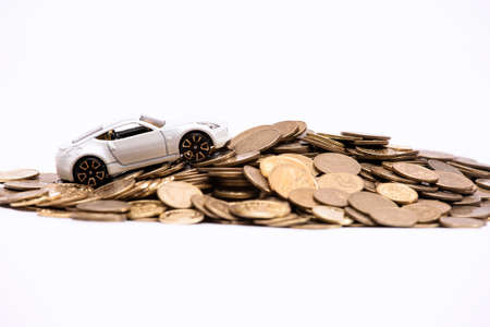 Abstract of car ownership expenses isolated.の写真素材