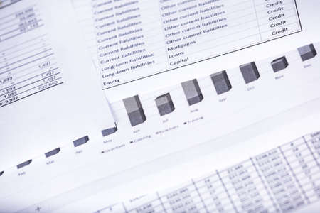 Calculator money statistics papers pen business boss conceptの写真素材