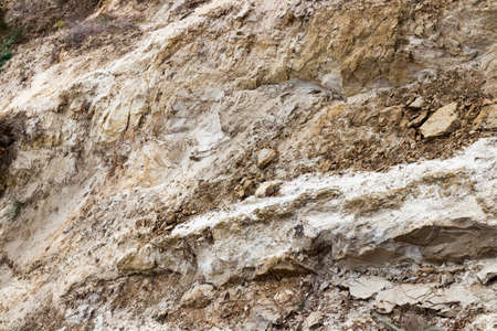 Rocks and sand on a cliff as a background.の写真素材