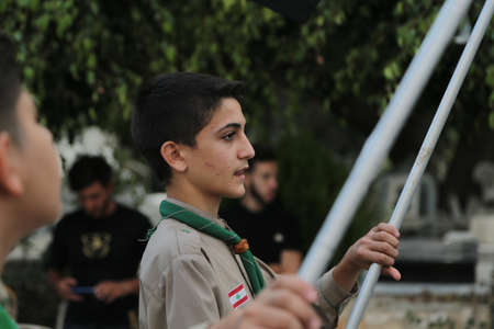 tyre city,lebanon,22-9-2019:Hezbollah Organize Ceremonial ceremony In memory of Ashuraのeditorial素材