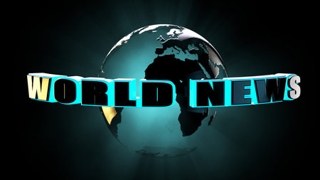 World news concept 3d rendering.の写真素材