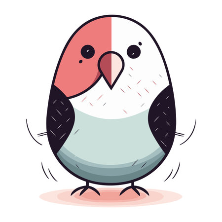 cute bird cartoon icon vector illustration design graphic vector illustration graphic designのイラスト素材