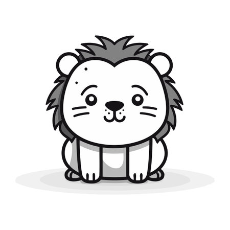 Cute hedgehog icon. Animal cartoon concept. Vector illustration.のイラスト素材
