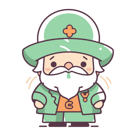 Leprechaun   St. Patricks Day Vector Illustrationのイラスト素材